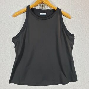 Columbia Women's XXL Black Active Performance Tank Top Omni-Wick High Neck Racer